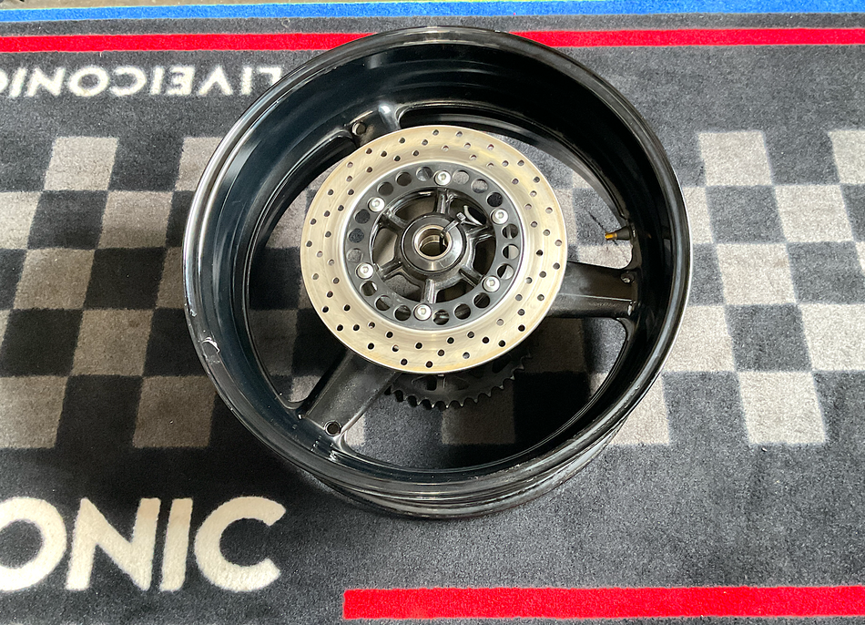 Yamaha YZF-R7 OW-02 (1999) Rear Wheel, Rotor, Sprocket. (OEM) #5FL-25338-00-33