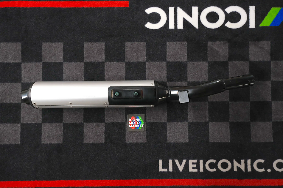 Ducati 907 I.E. Paso (1990-1993). Left-Side Exhaust Silencer. NOS (OEM) #57410141B