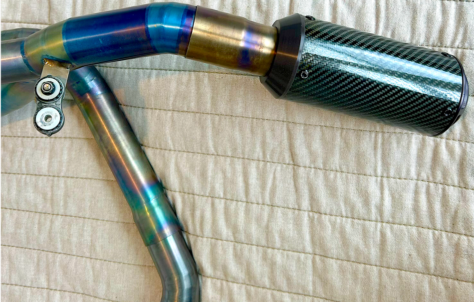 Ducati S4RS Monster (2007-2008) Titanium 2-1 Exhaust w/ CF Silencer. #DUC_S4RS21