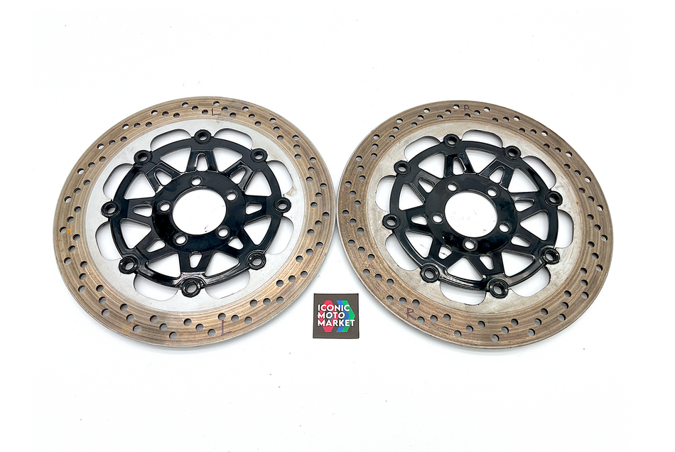 Kawasaki ZX-7, ZX-7R (1991-1992) Brake Disc Rotors Set, 320mm. (OEM) #41080-1306-CM