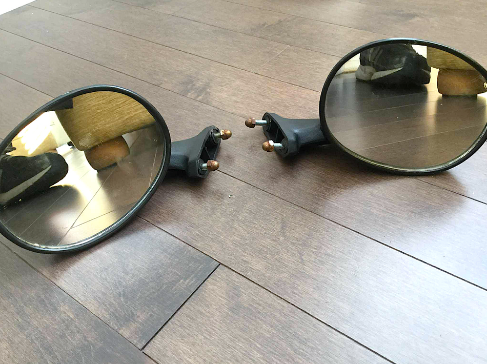 Suzuki GSX-R750 (1985-1987) Mirrors - Set. (OEM) #SUZ1_MIRR