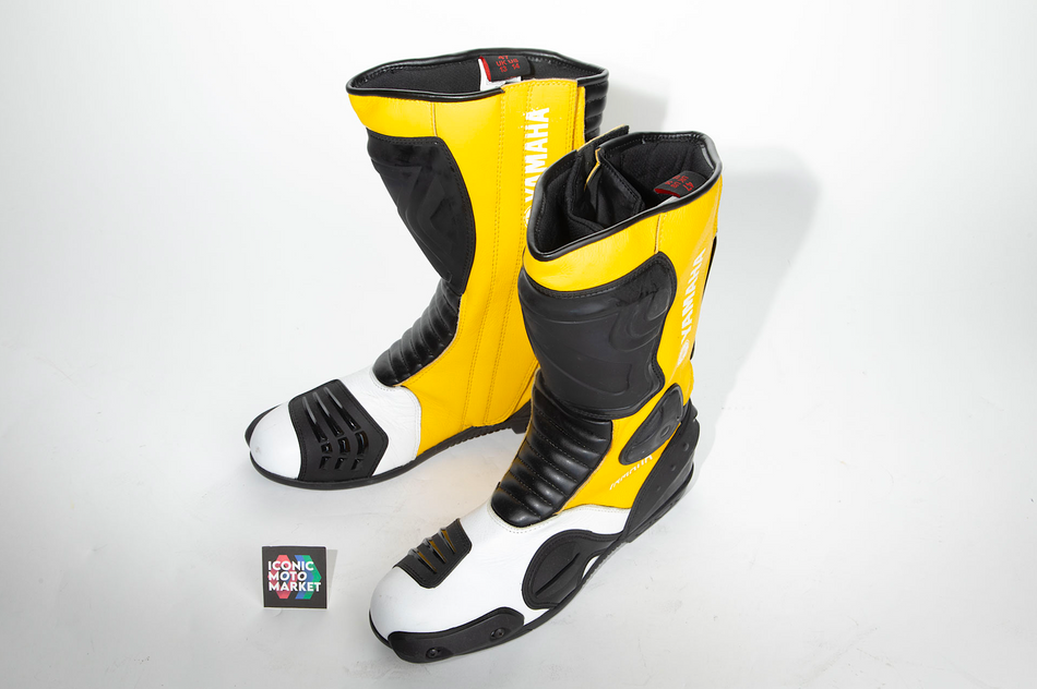 Yamaha Yellow Rossi 46 Edition - 2 Piece Leathers, w/ Riding Boots. #YAM_VAL46