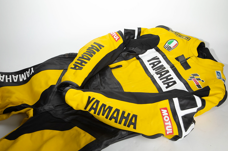 Yamaha Yellow Rossi 46 Edition - 2 Piece Leathers, w/ Riding Boots. #YAM_VAL46