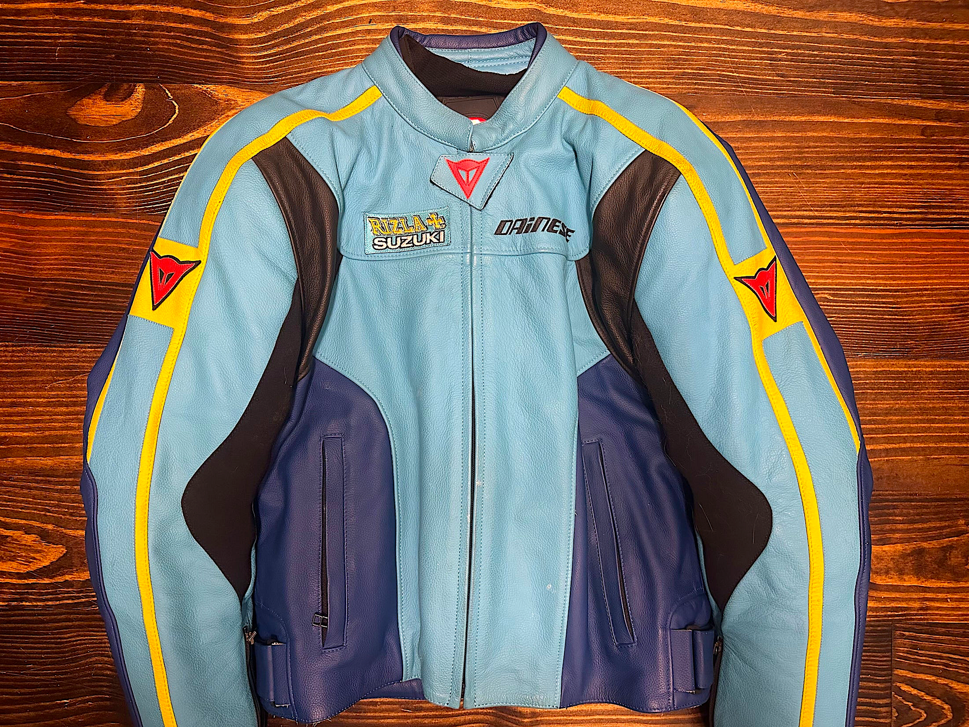 Dainese Special Edition Suzuki Rizla Leather Jacket (Size 52