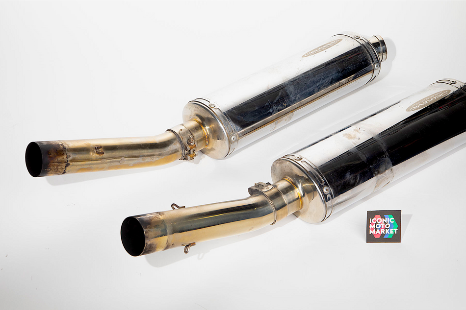 Aprilia Tuono, RSV - Delkevic Exhaust Silencers LH/RH (OEM) #AP8119837 / 838