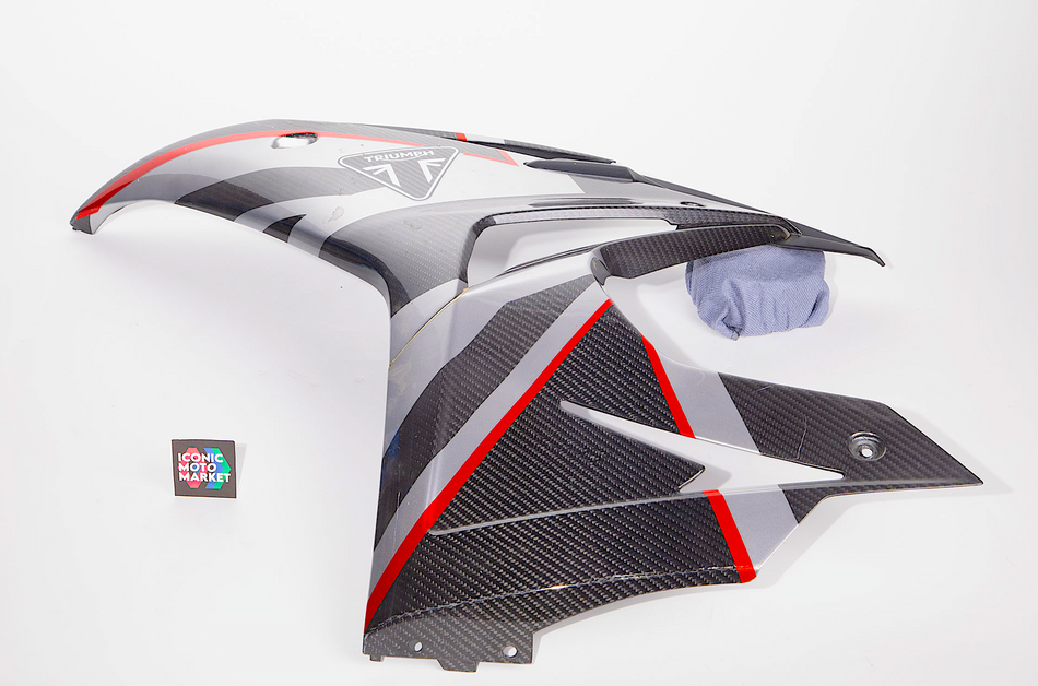 Triumph Daytona 765 LE (2020) Left-Side, Carbon Fiber Fairing. (OEM) #T2309797
