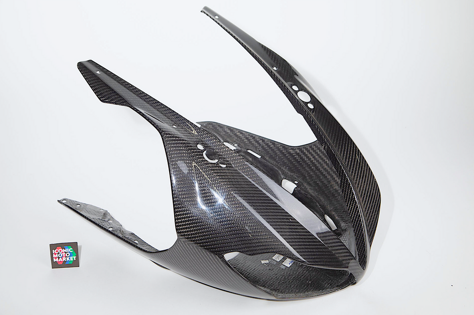 Triumph Daytona 765 LE (2020) Front Upper Cowl, Carbon Fiber. (OEM) #TD765LE_CFFR