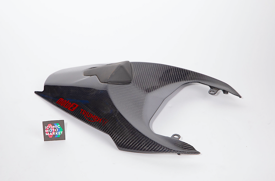 Triumph Daytona 765 LE (2020) Seat Cowl, Carbon Fiber Tail Cover. (OEM) #T2310435