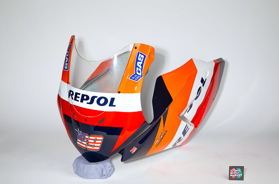 Honda NSF100 (2006-2024) Front Upp Cowl, #69 Nicky Hayden Race Rep. (OEM) #64100-NX2-000
