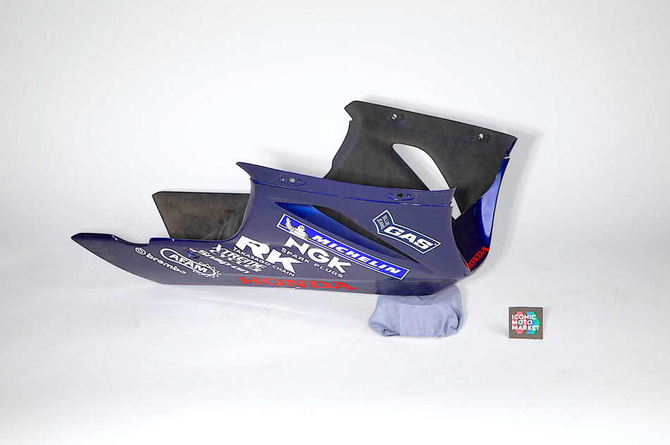 Honda NSF100 (2006-2024) Lower Belly Fairing, Repsol Nicky Hayden Race Rep. (OEM) #64100-NX2-LWR
