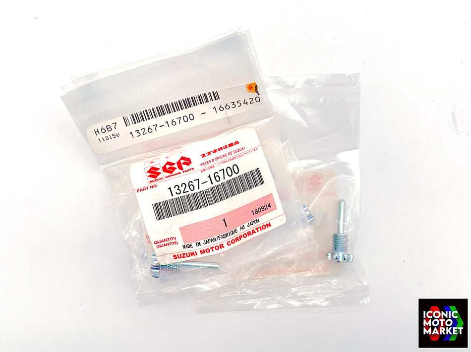 Suzuki RG500 (1985-1987) Adjuster, Throttle Stop. NOS (OEM) #13267-16700