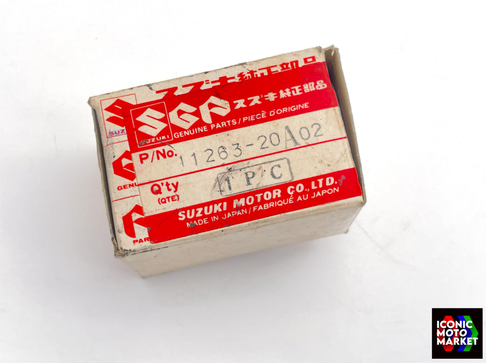 Suzuki RG500 (1985-1987) Holder, Exhaust Valve No. 1. NOS (OEM) #11263-20A02