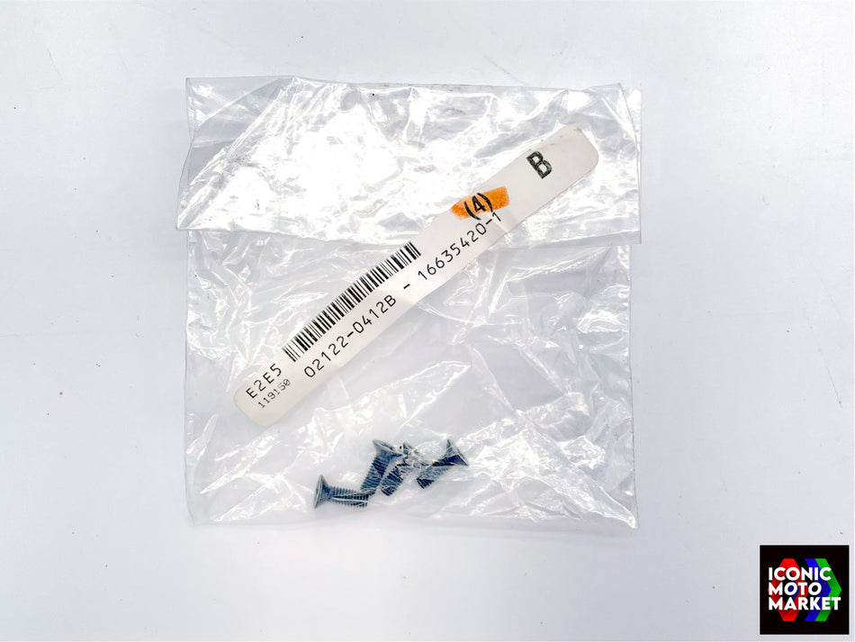 Suzuki DR200SE (2006-2009, 2013) Screws, Front Master Cyl. 4-Pack. NOS (OEM) #02122-0412B