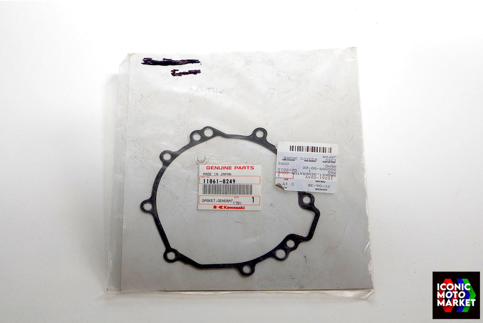 Kawasaki ZX-6R, ZX-10RR - Gasket, Generator Cove. NOS (OEM) #11061-0249
