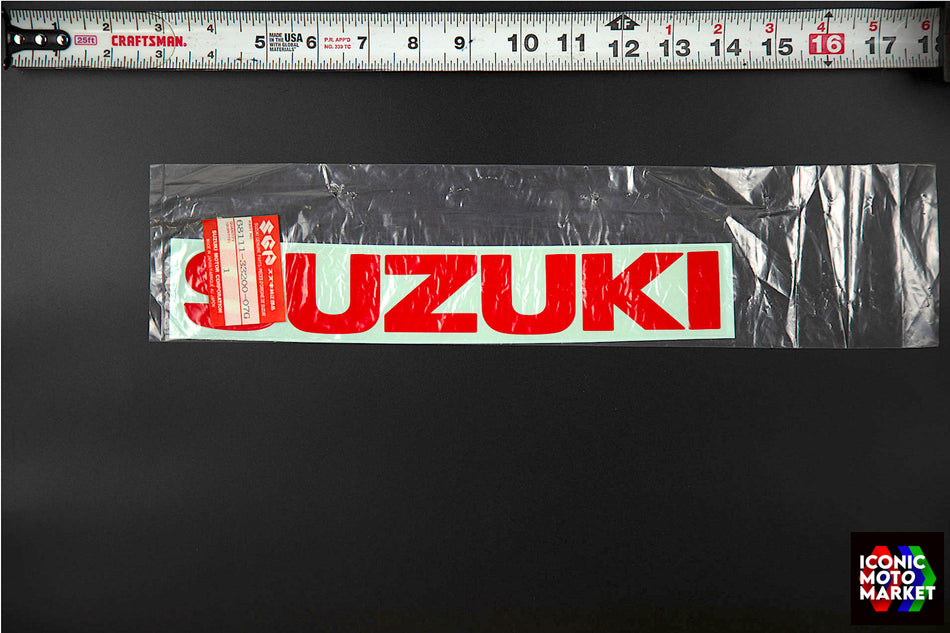 Suzuki RG500, GSX-R750, GS500E - Suzuki Emblem, Fairing Decal. NOS (OEM) #68111-33200-07G