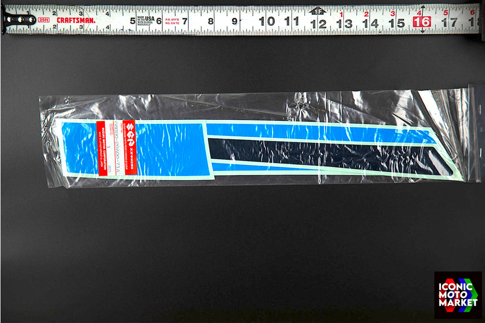 Suzuki RG500, GS500E - Decals, Lower Left Side-Fairing. NOS (OEM) #68690-20A00-71A