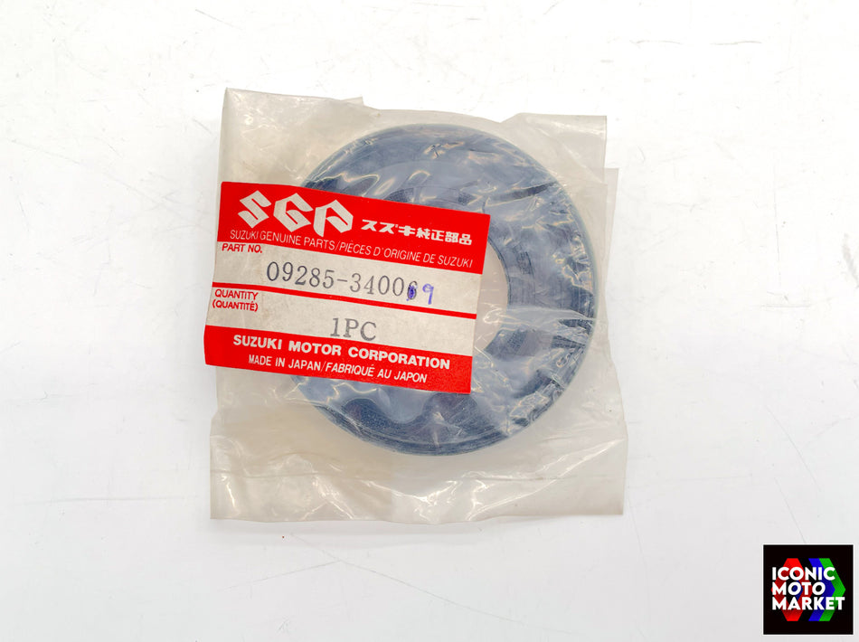 Suzuki RG500, GSX-R1100, RG250, GSX-R400 - Dust Seal, Steering Stem. NOS (OEM) #09285-34006