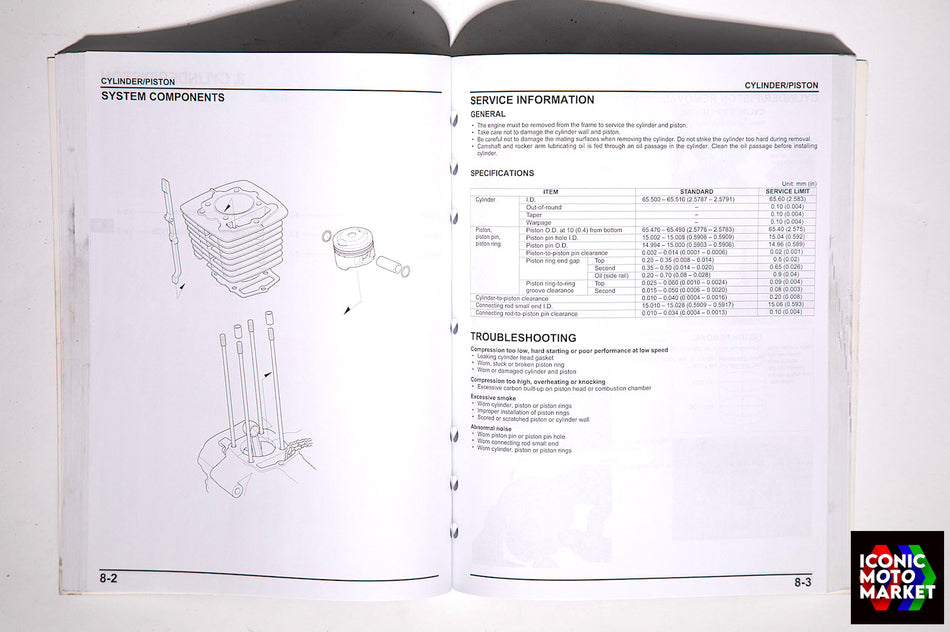 Honda CRF230F (2003-2017) Factory Service Manual. (OEM) #61KPS12