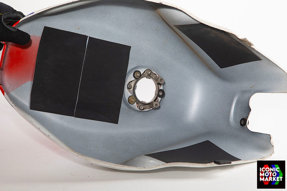 Yamaha FZR400 (1988) Fuel Tank Cover, Red/Blue/White. (OEM) #YAM_FZR4-1