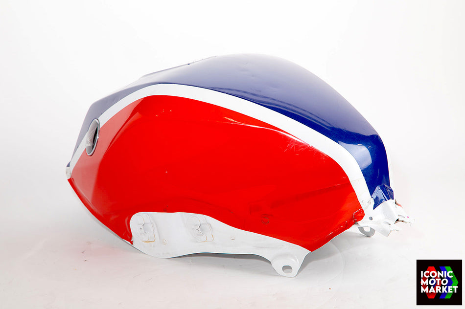 Honda VFR800F (2014-2018) Fuel Tank, Red/Blue. (OEM) #17500-MJM-D00ZD