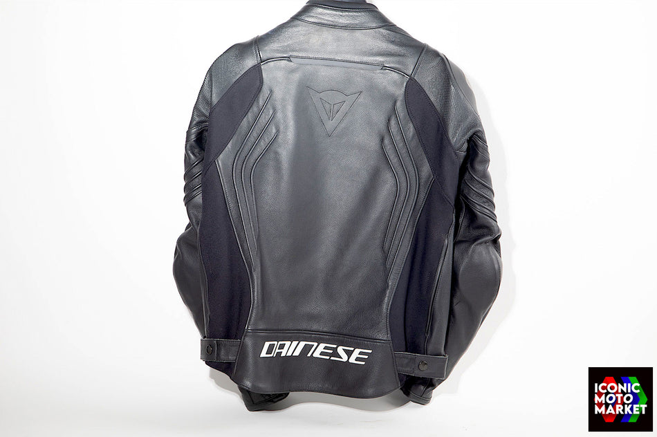 Dainese Racing 3 - Perforated Leather Jacket, Black. Size 56. (OEM) #DIA_R3-NL1
