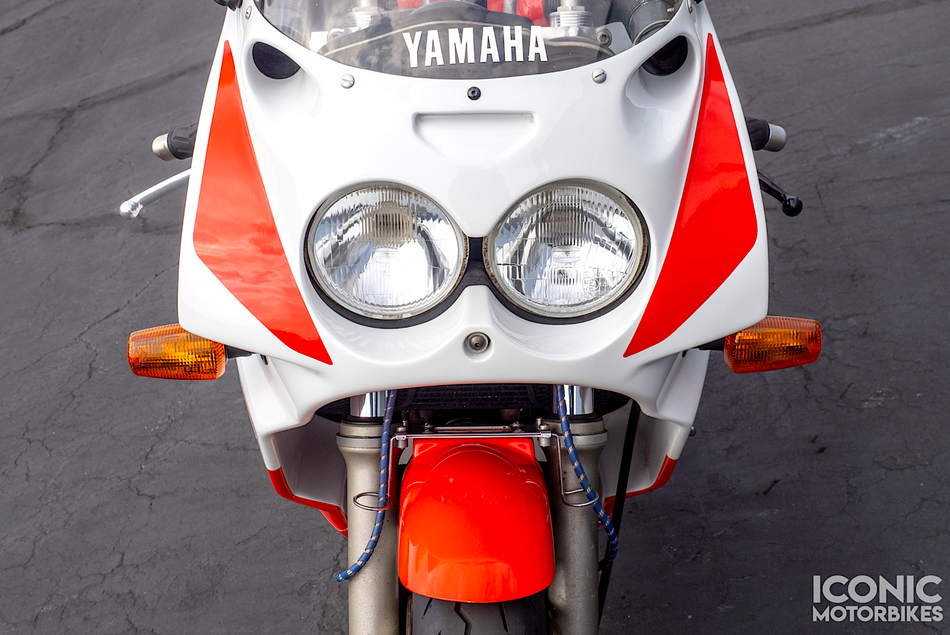 Yamaha FZR750R OW-01 (1989-1990) Original Decal Set, FR Upper Cowl. NOS (OEM) #3PJ283900000