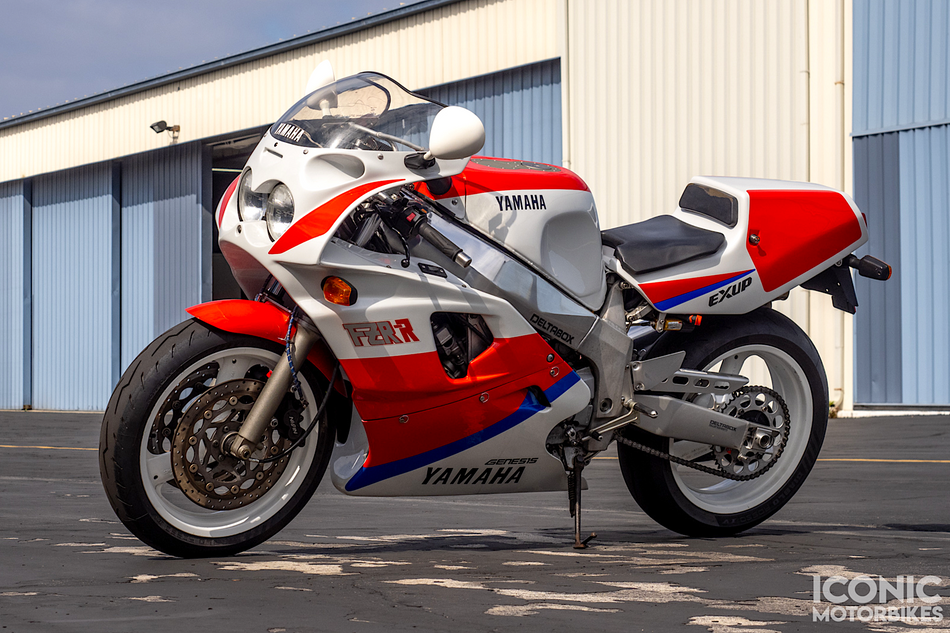 Yamaha FZR750R OW-01 (1989-1990) Decal, Left-Side Tail Fairing. NOS (OEM) #3PJ2173E0100