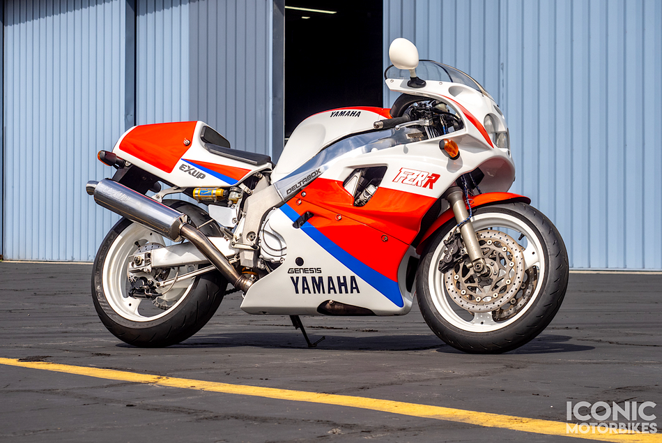 Yamaha FZR750R OW-01 (1989-1990) Decal, Right-Side Tail Fairing. NOS (OEM) #3PJ2173F0100