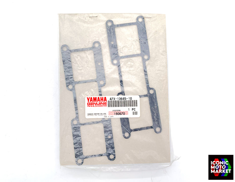 Yamaha RD500 (1985-1987) Gasket, Manifold 1. NOS (OEM) #47X-13645-10