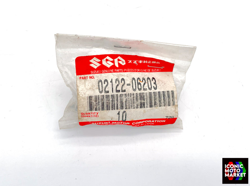 Suzuki GSX750F Katana, VS1400 GLP, DS80 - Screws, 10 Pack. NOS (OEM) #02122-06203