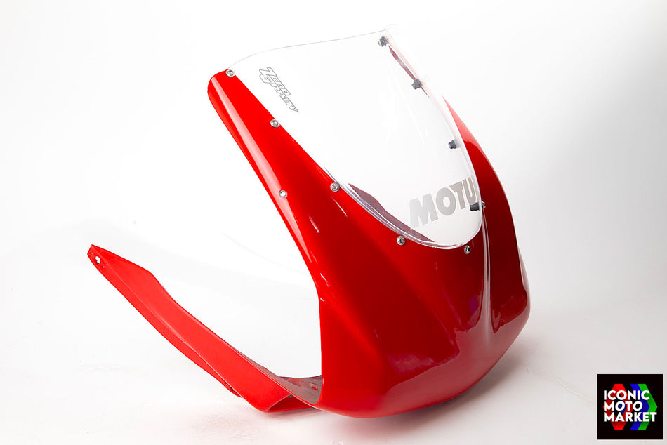 Ducati 916, 996, 748 - Front Upper Cowl w/ Screen, CRC Fairings. (OEM) #CRC_UPP-TI1