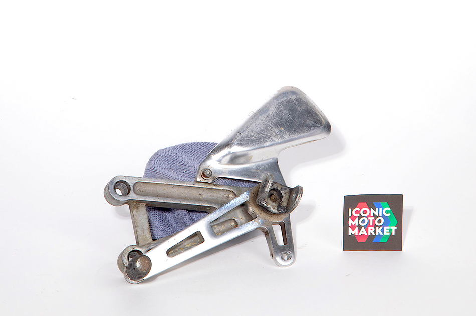 Aprilia RS250 (1998-2003) Rearset, Lever/Heel Guard Assy., Left-Side. (OEM) #AP8146030