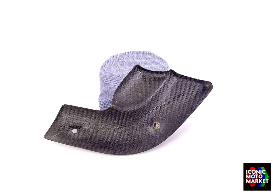 Ducati 998R (2002) CF Heat Shield, for Exhaust. (OEM) #46010641C