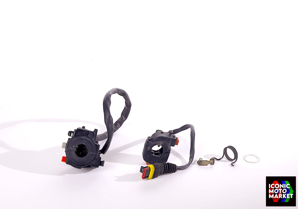 Ducati 998 (2002-2004) Switches, Left/Right-Side Set. (OEM) #65140081A/65040062A