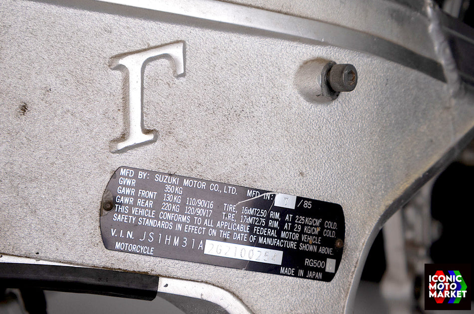 Suzuki RG500 (1985-1987) Frame, w/ Shock Linkage. (OEM) #41100-20A02-000