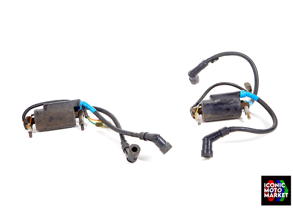 Kawasaki KZ1000 Ltd. (1977-1980) Ignition Coils, Plugs Assy. (OEM) #211211013_211211014