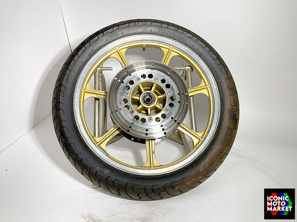 Kawasaki KZ1000R ELR (1983) Front Wheel, 19"x1.85". (OEM) #410731139F6