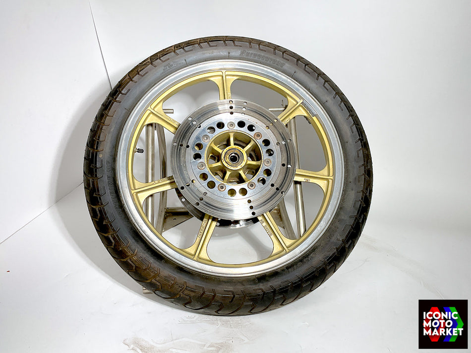 Kawasaki KZ1000R ELR (1983) Front Wheel, 19"x1.85". (OEM) #410731139F6