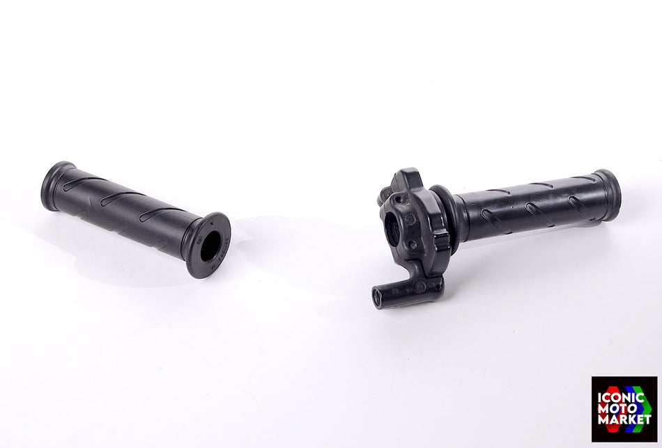 Ducati 998, 996, 748, Monster, MH900e - Throttle Housing w/ Grips Set. (OEM) #800078345