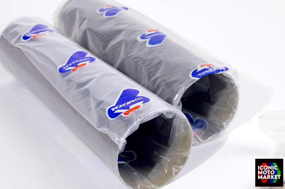 Ducati 888 (1991-1994) Carbon Fiber Exhaust Canisters, Termignoni. NOS #DUC_TERM-888