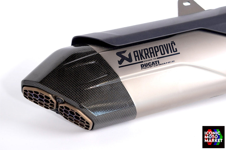 Ducati Multistrada V4 (2021-2025) Akrapovic Exhaust Silencer. (OEM) #57315921A