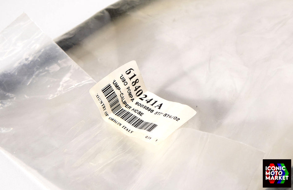 Ducati ST2, 900SS, 750SS, 600SS, 400SS - Front Brake Line, RH-Side. (OEM) #61840241A