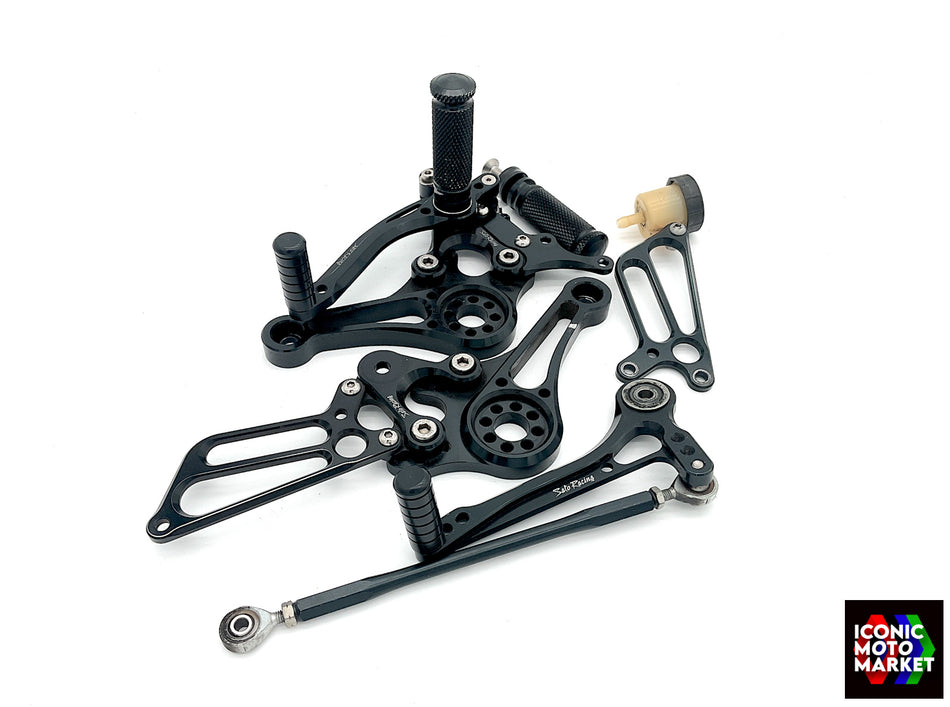 Ducati Monster S2R, S4R/S (2003-2008) Sato Racing Adj. Rearsets, Black. #D-S4RS2-BK
