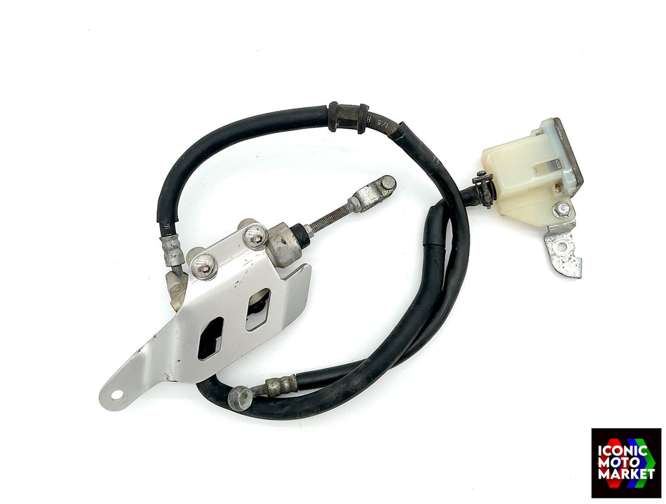 Suzuki GSX-R750, GSX-R1100 - Rear Brake Master Cyl., Heel Guard, Res. Assy. (OEM) #6960017E00