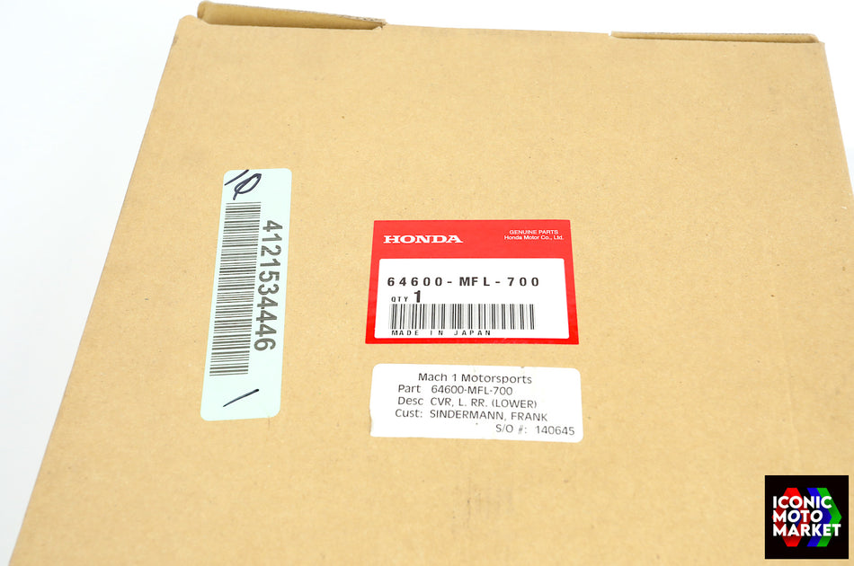Honda CBR1000RR Fireblade (2009-2011) Left-Side Alternator Cover. NOS (OEM) #64600-MFL-700