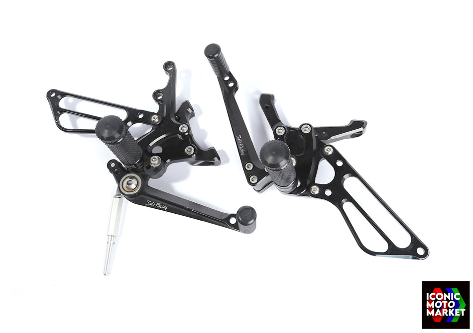 Ducati Panigale V2, 1299, 1199, 959, 899 - Rear Sets by Sato Racing. #D-V220RS-BK