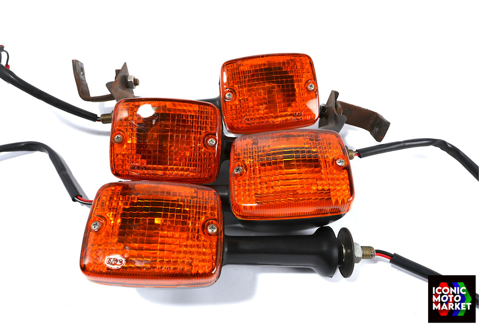 Kawasaki KZ1000 ELR (1982-1983) Turn Signals, Set of 4. Sudco. #721-621_721-622