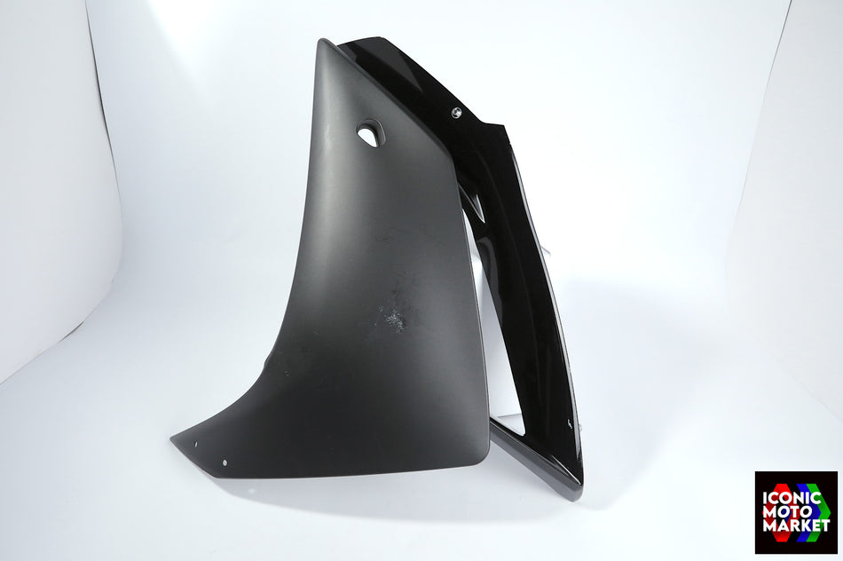 Yamaha YZF-R1 (2007-2008) Left-Side, Mid Fairing - Black. (OEM) #4C8-2835U-00