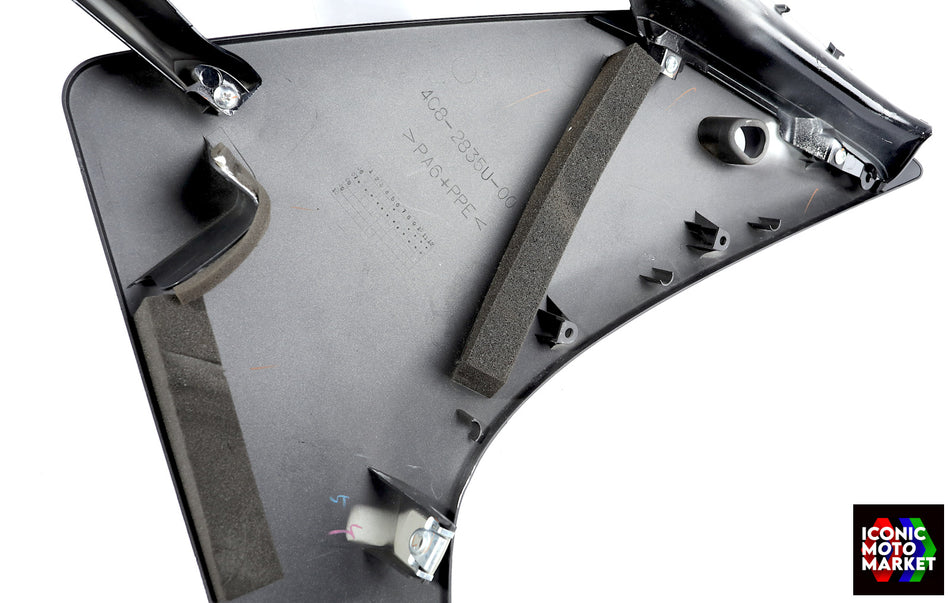 Yamaha YZF-R1 (2007-2008) Left-Side, Mid Fairing - Black. (OEM) #4C8-2835U-00