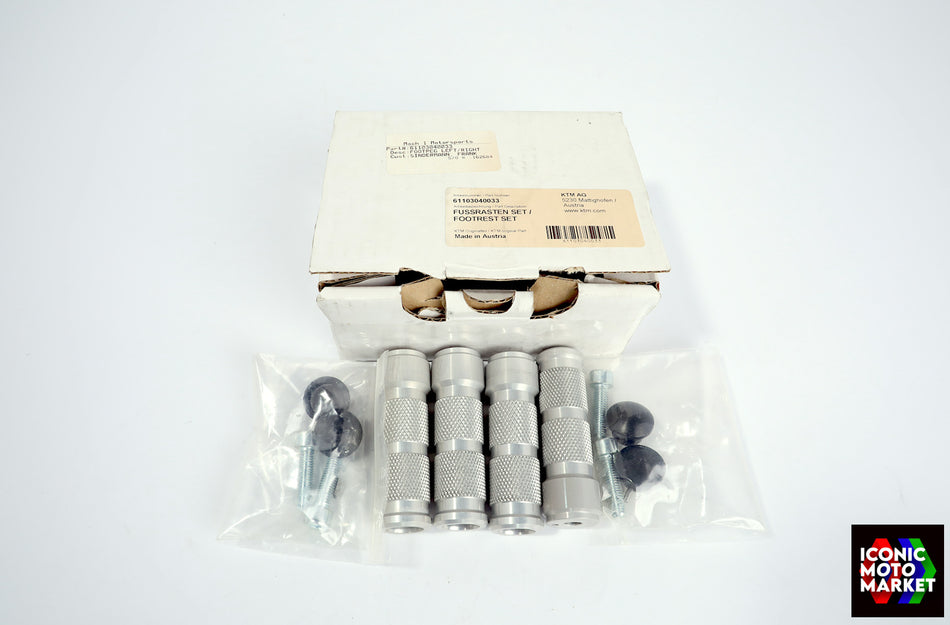 KTM RC390 (2015-2016) Footpeg Kit, w/ Hardware. NOS. (OEM) #61103040033